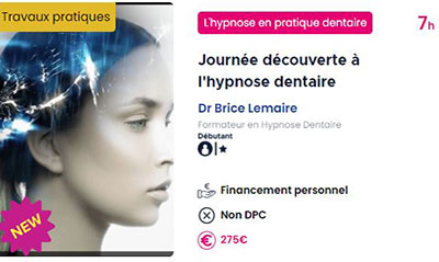 Formation Hypnose Dentaire Zedental - Paris